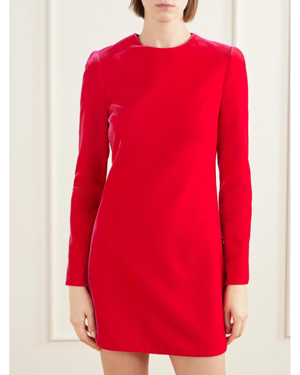 Alaïa Red Velvet Mini Dress