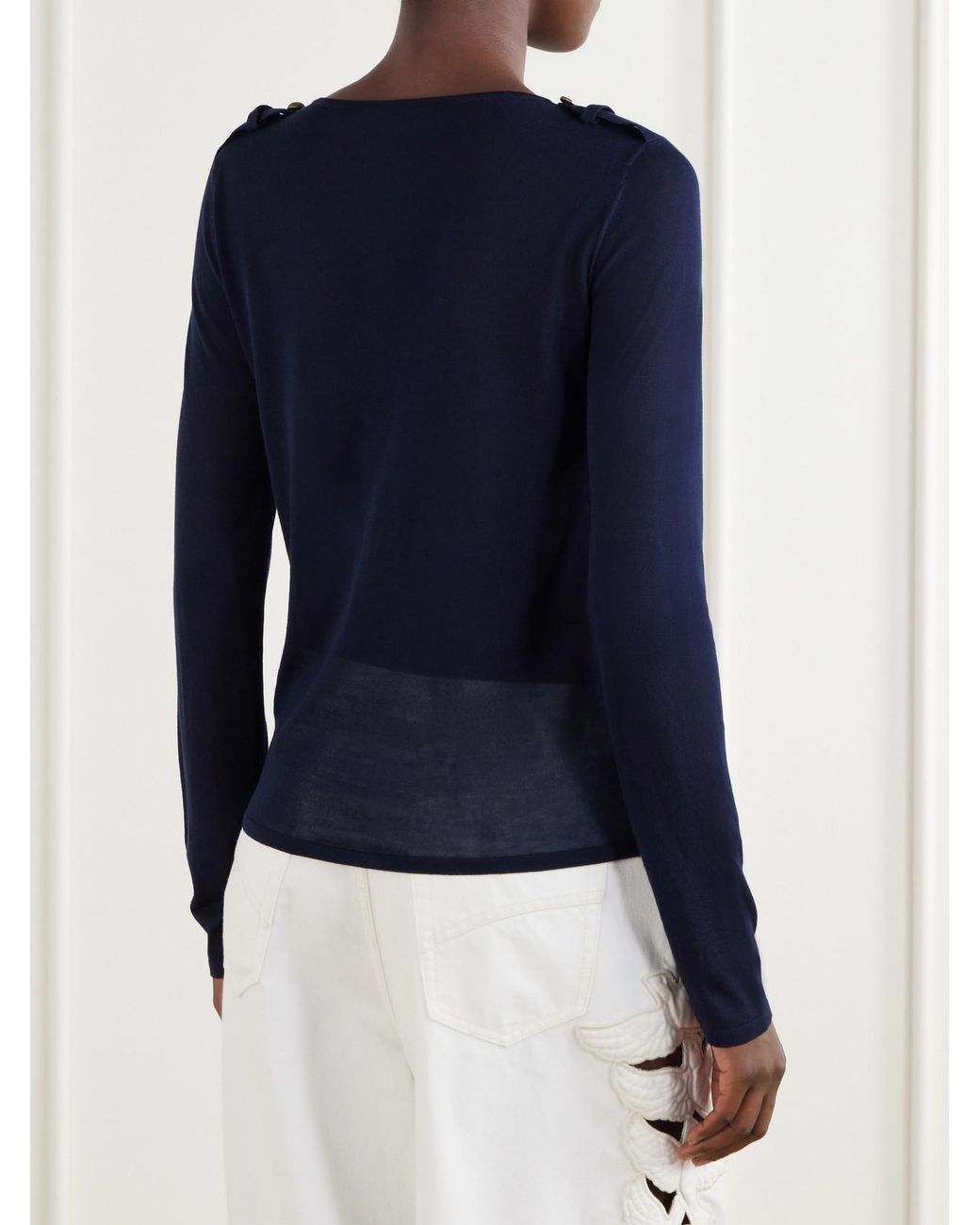 Zimmermann Blue Clash Lyocell-Blend Jersey T-Shirt