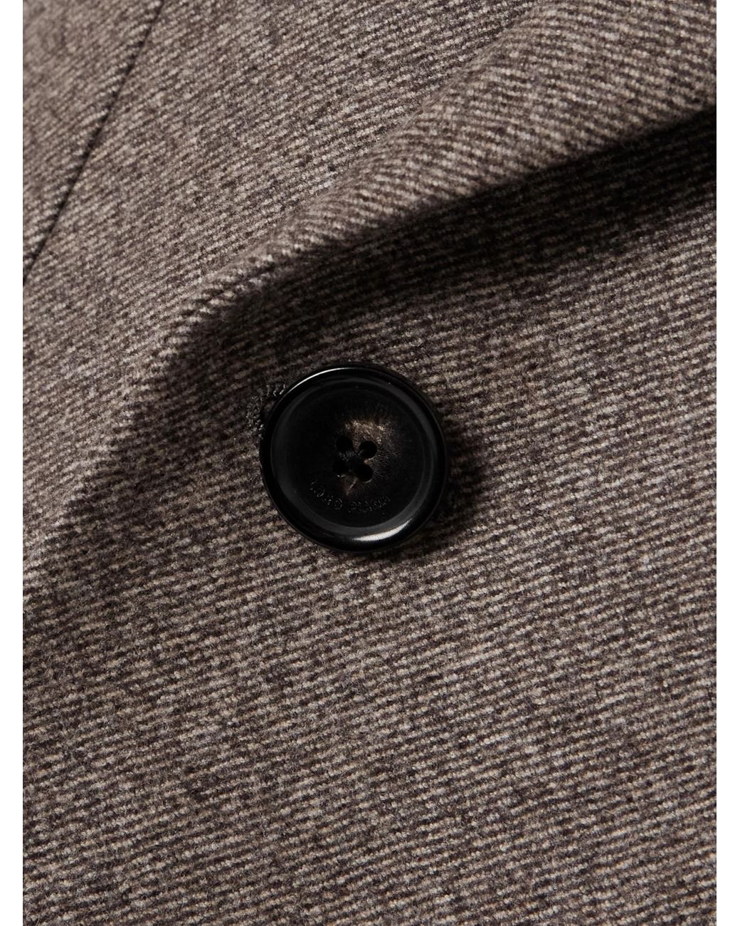 Loro Piana Brown Double-Breasted Wool And Cashmere-Blend Twill Blazer
