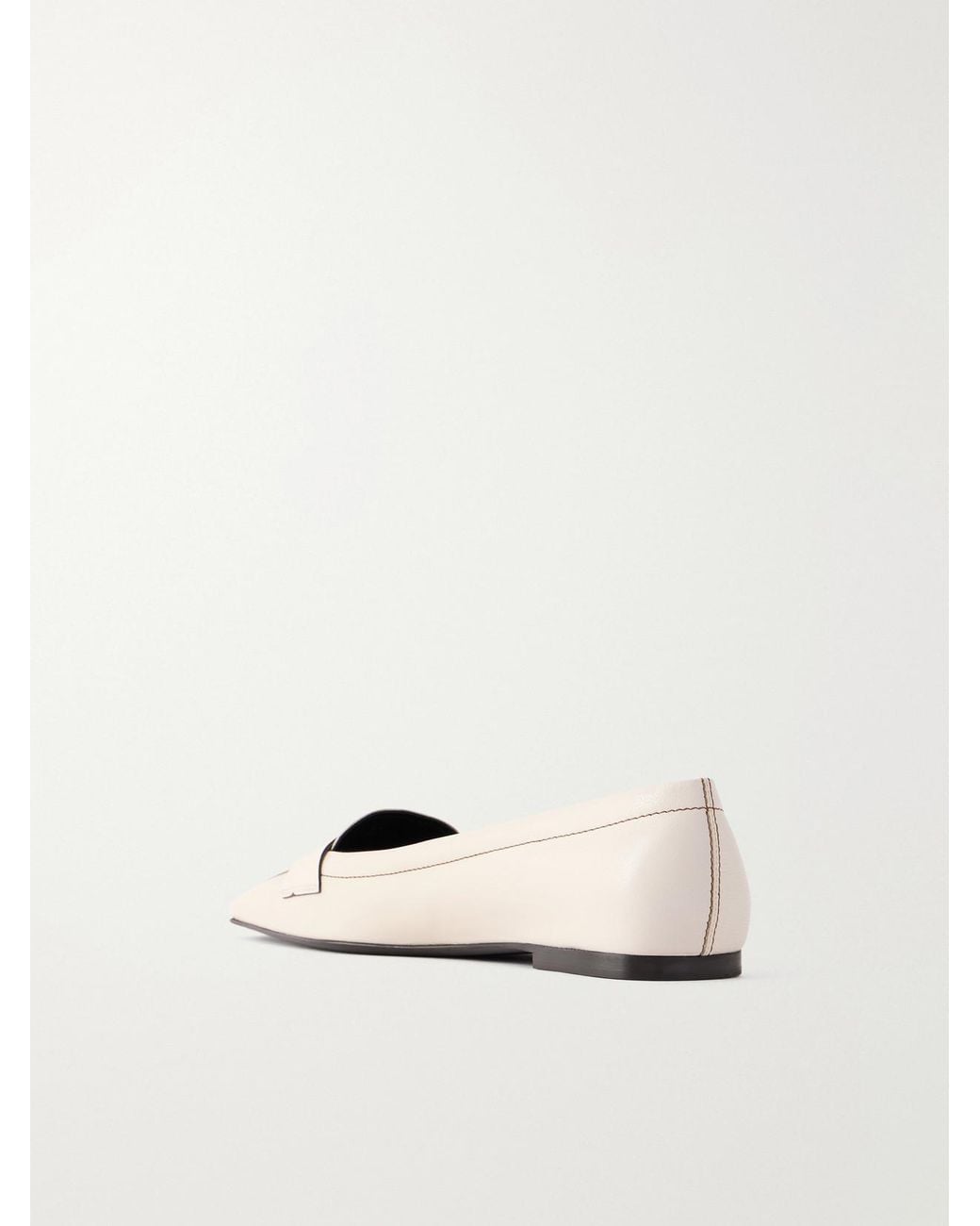 Tod's Natural 20 Buckled Leather Flats