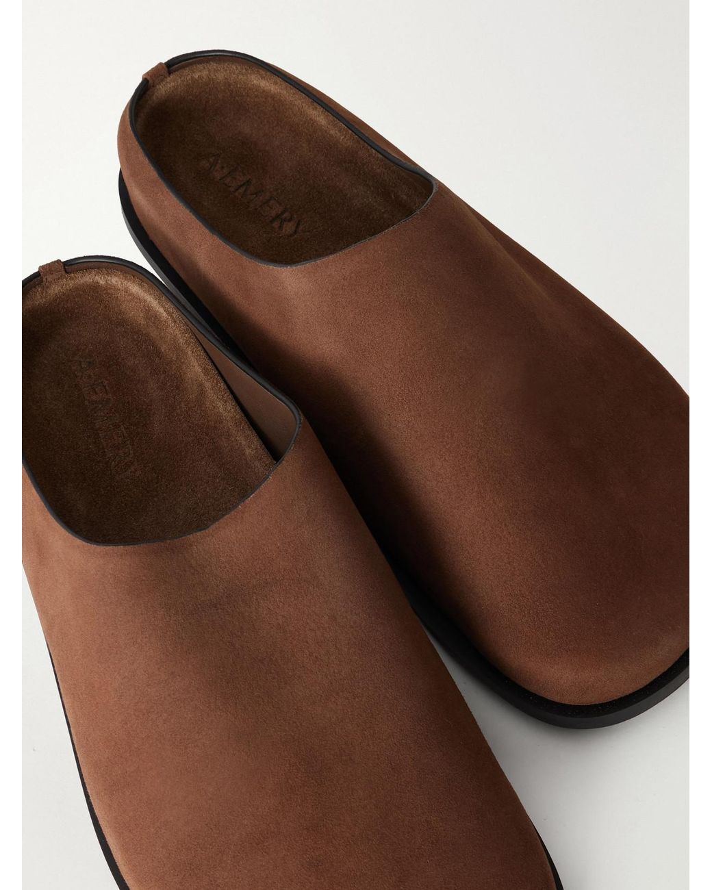 A.Emery Brown Lou Leather Clogs