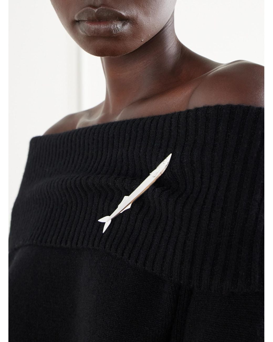 Tory Burch Natural Fish-Tone Brooch