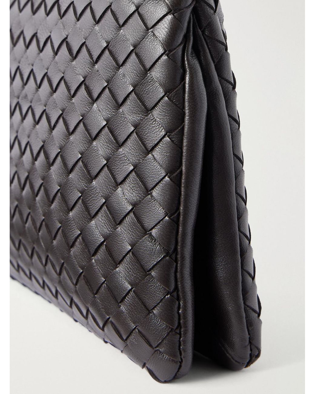 Bottega Veneta Black Gemellini Intrecciato Leather Shoulder Bag
