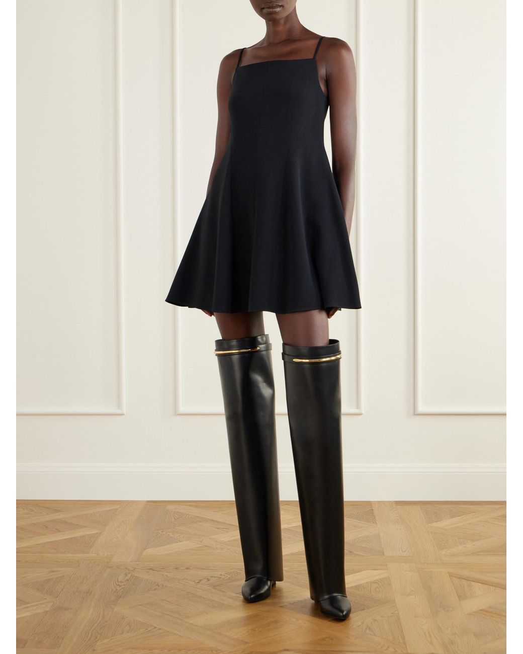 Givenchy Blue Stretch-Cady Mini Dress