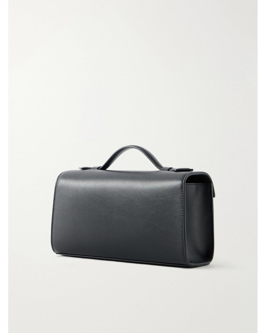SAVETTE Blue Symmetry Pochette Leather Top-Handle Bag
