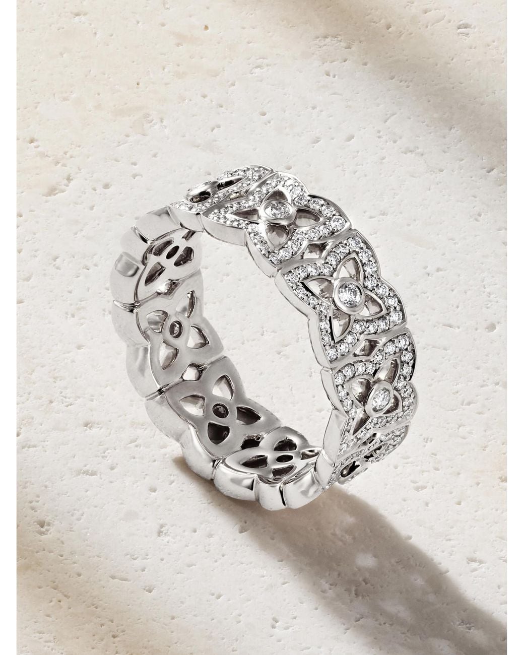 De Beers London Natural Lotus By De Beers 18-Karat Diamond Ring