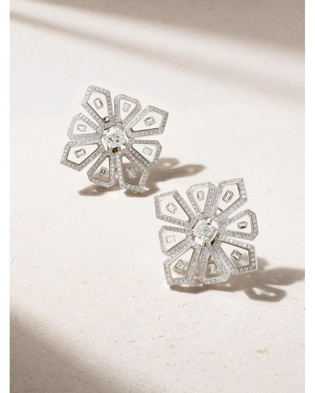 Nikos Koulis Natural Universe 18-Karat, Diamond And Enamel Earrings