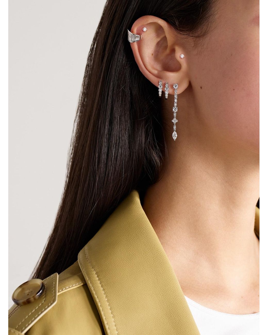 Anita Ko Natural Vivi 18-Karat Diamond Earrings
