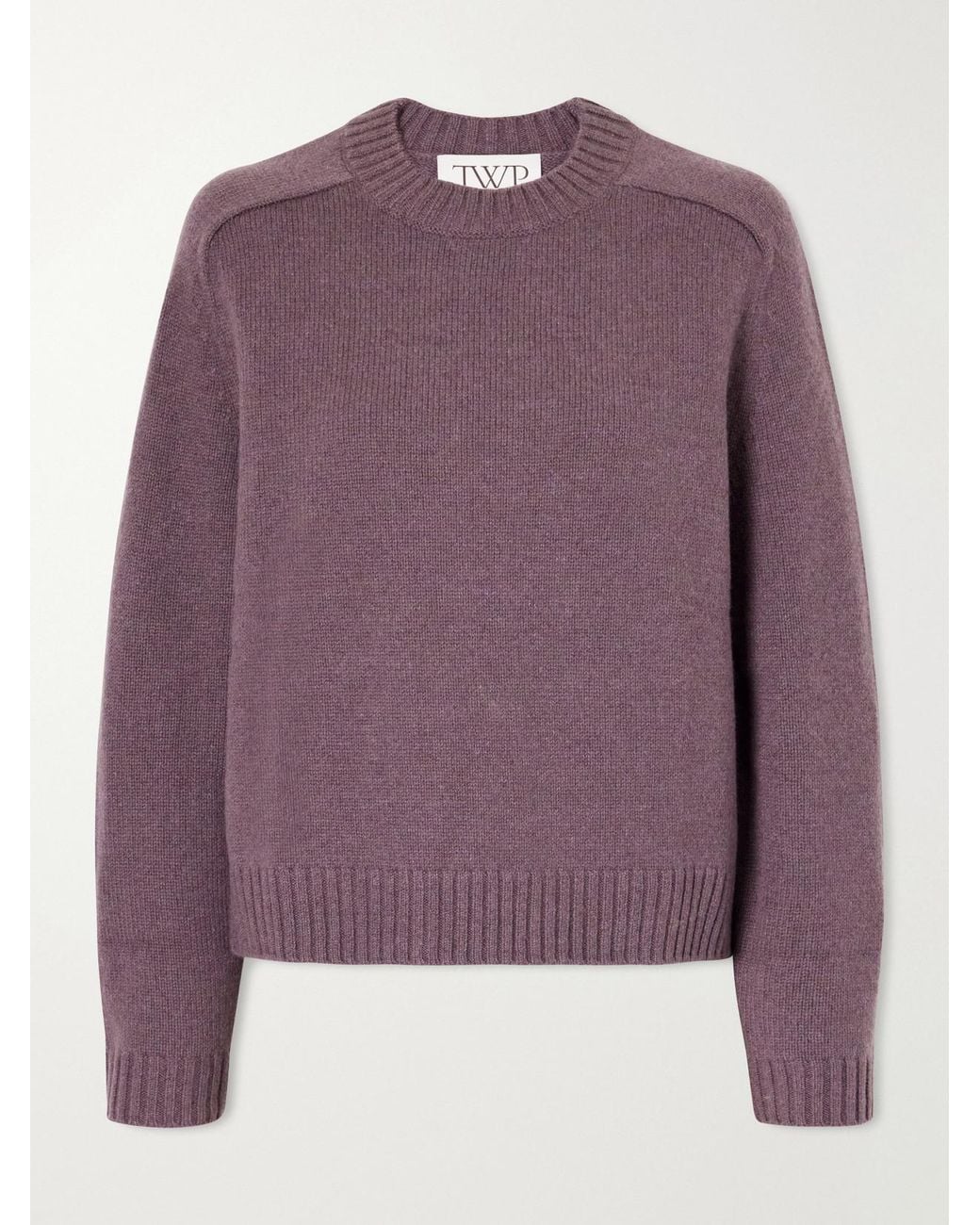Twp Purple New Jill Cashmere Sweater