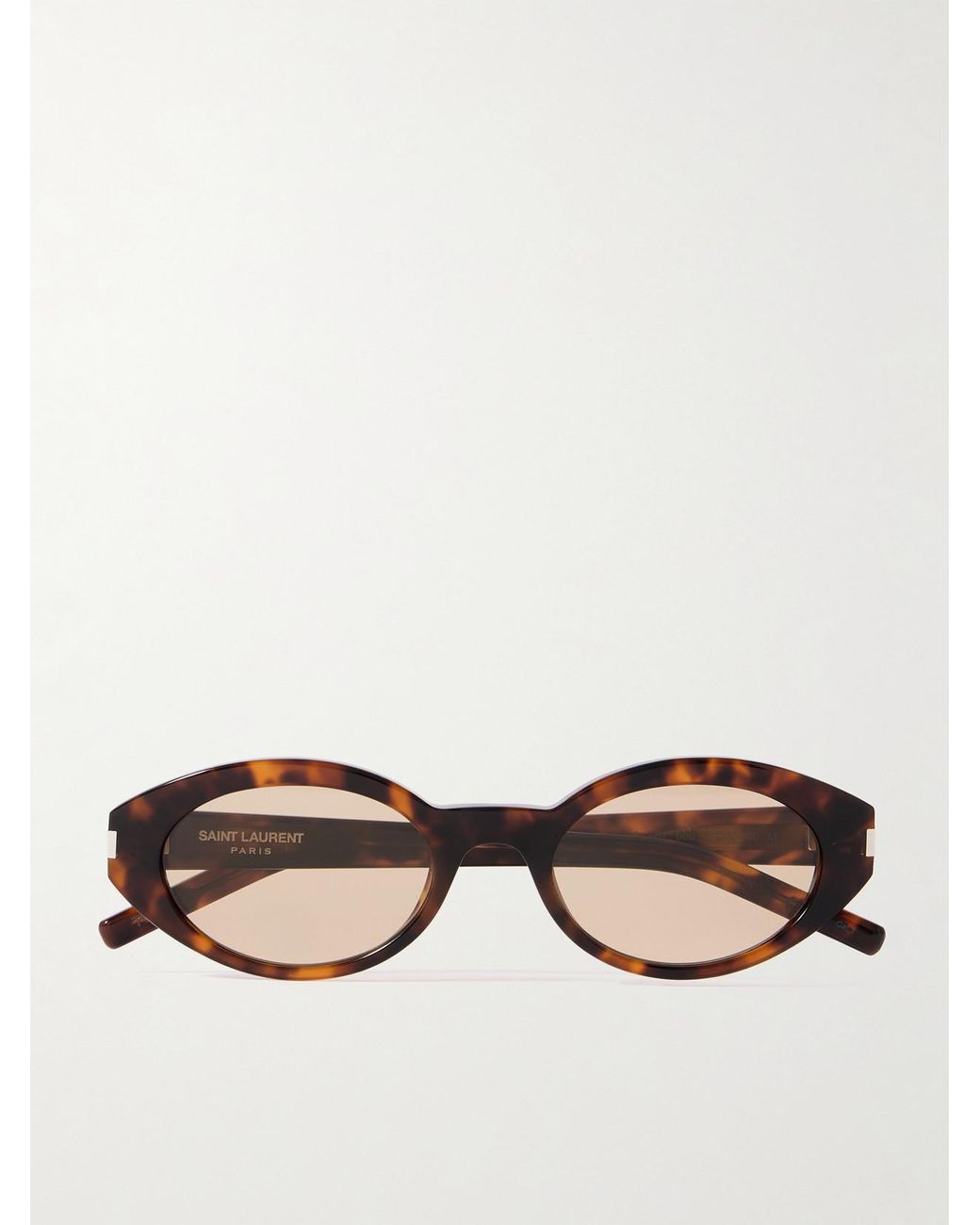 Saint Laurent Multicolor Oval-Frame Acetate Sunglasses
