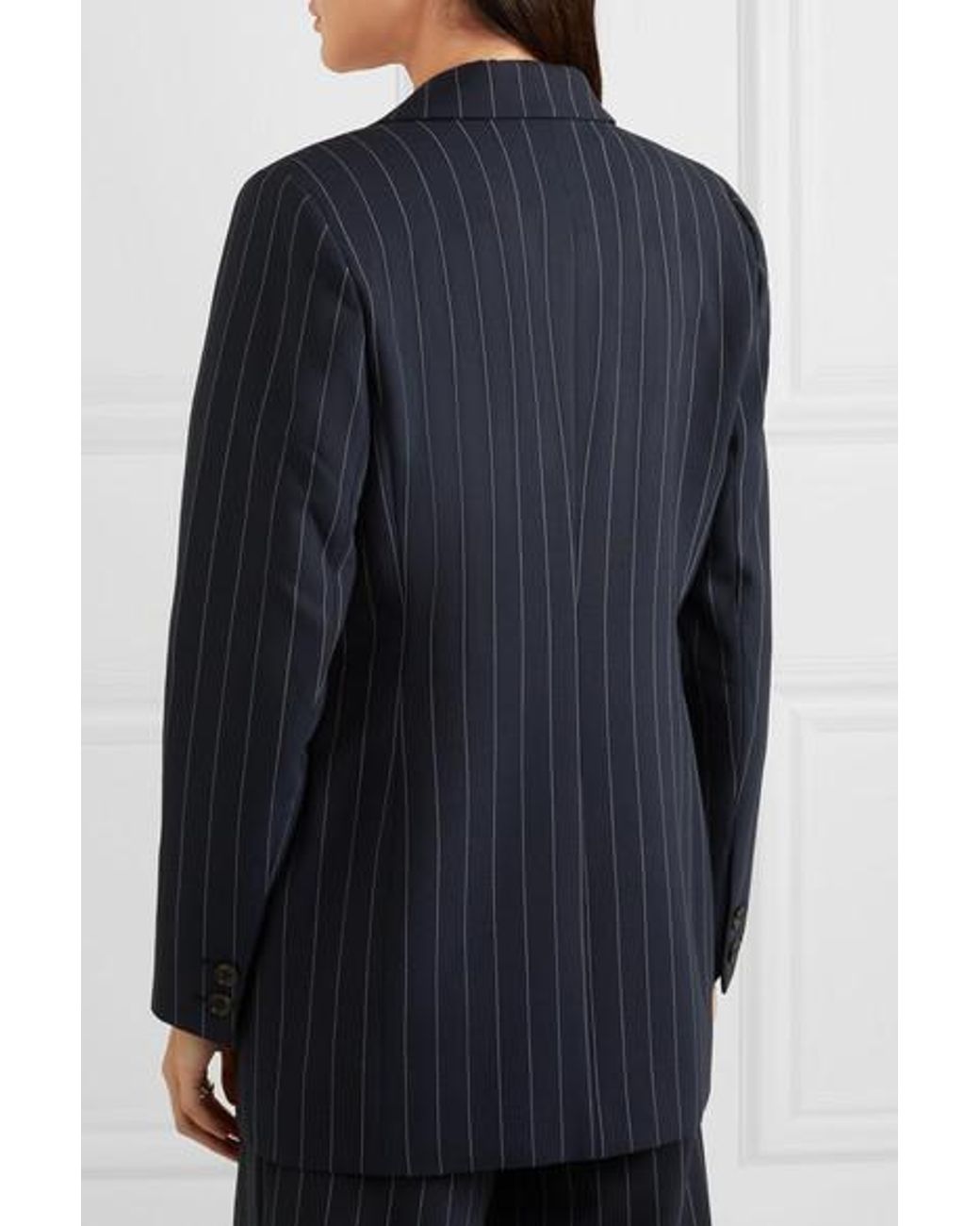 Ganni checked cady clearance blazer