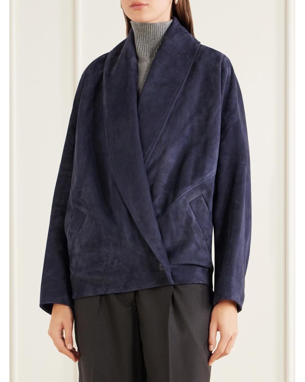 Co. Blue Suede Jacket
