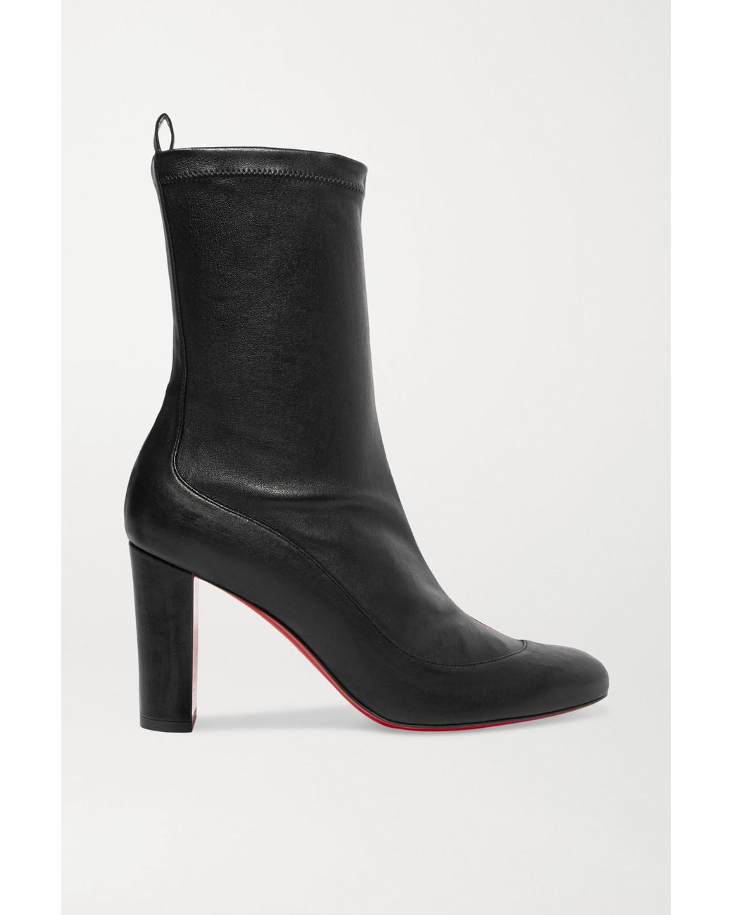 gena stretch suede midi boot