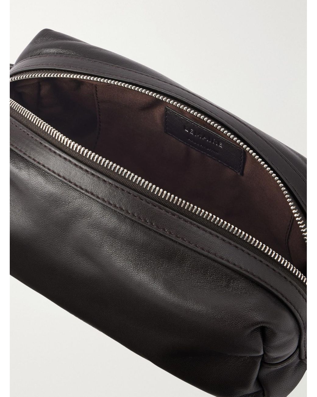 Lemaire Black Care Small Leather Shoulder Bag