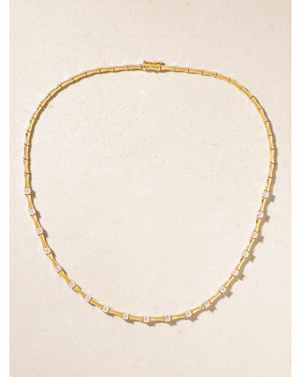 Anita Ko Natural Bamboo 18-Karat Diamond Choker