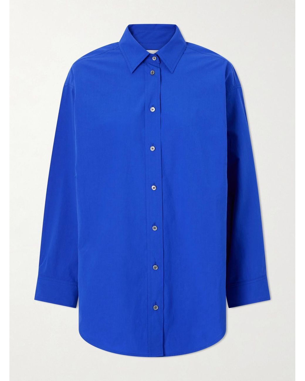 Agolde Blue Sona Cotton-Blend Shirt
