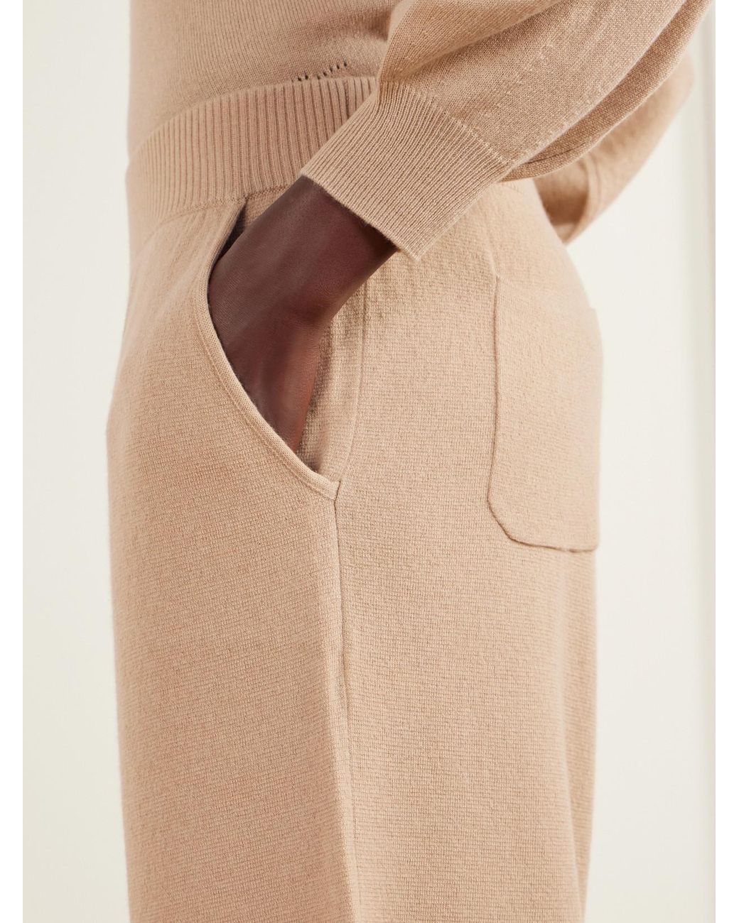 Eres Natural Maille Pleated Wool And Cashmere-Blend Wide-Leg Pants