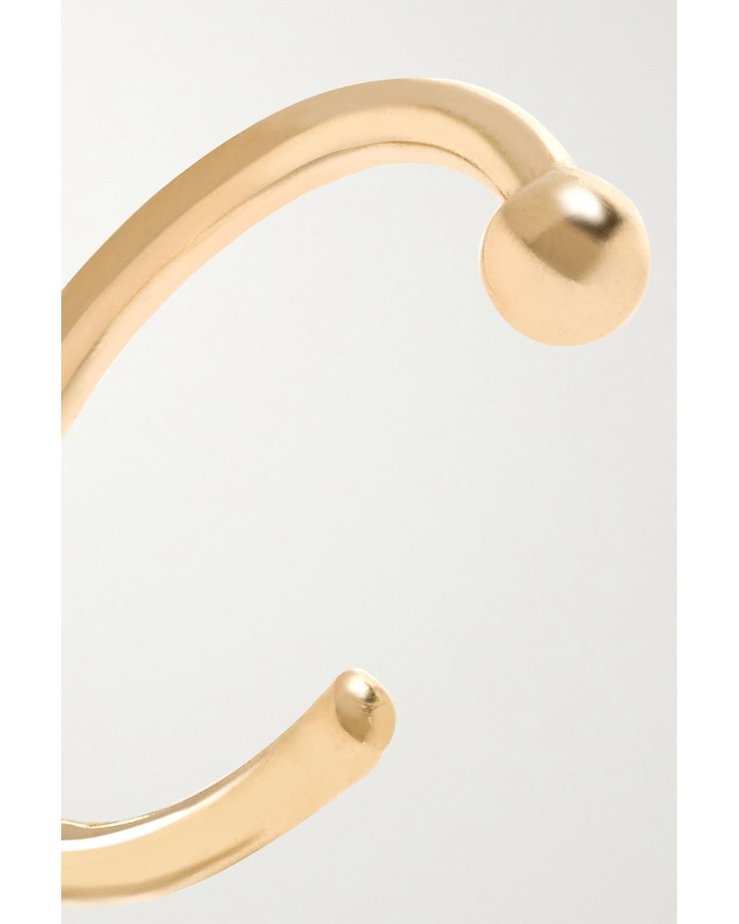Melissa Joy Manning Metallic 14-Karat Hoop Earrings