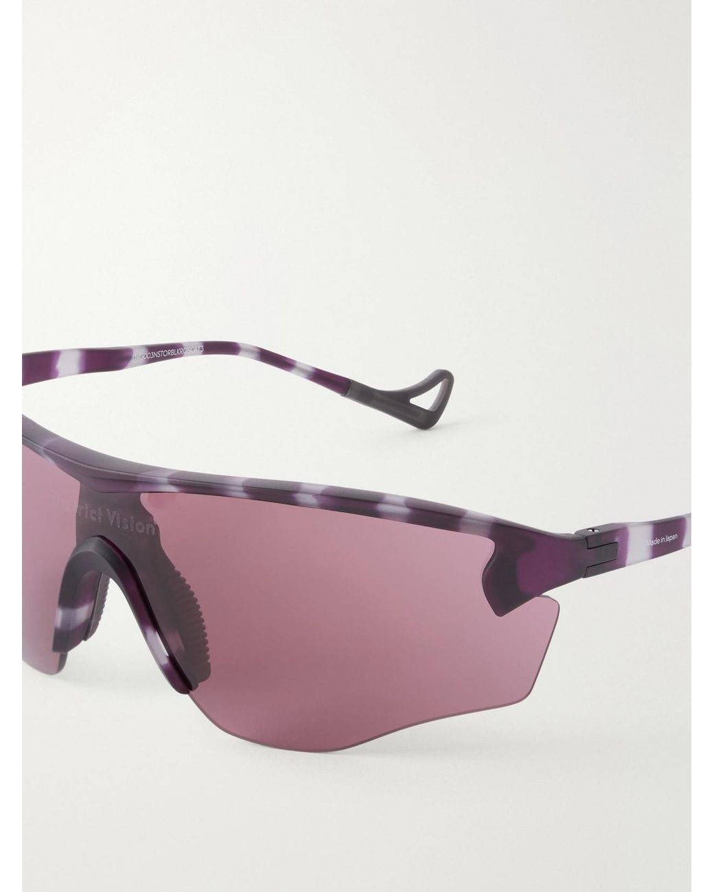 District Vision Purple Junya Racer D-Frame Polycarbonate Sunglasses