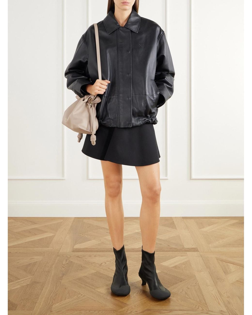 Loewe Natural Flamenco Leather Clutch