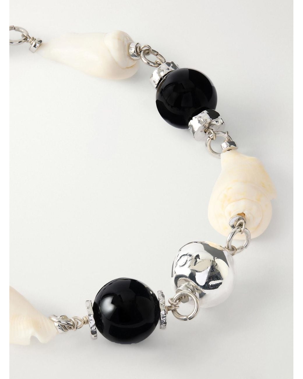 Tohum Design Natural Samsara-Plated, Seashell And Ceramic Necklace