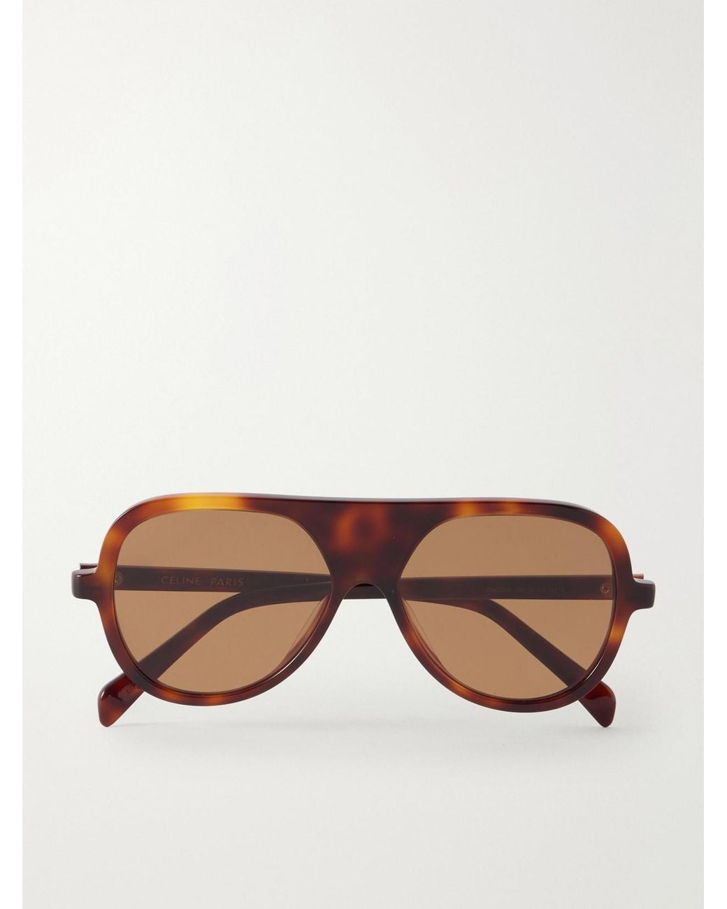 Céline Multicolor Thin Pilot Aviator-Style Acetate Sunglasses