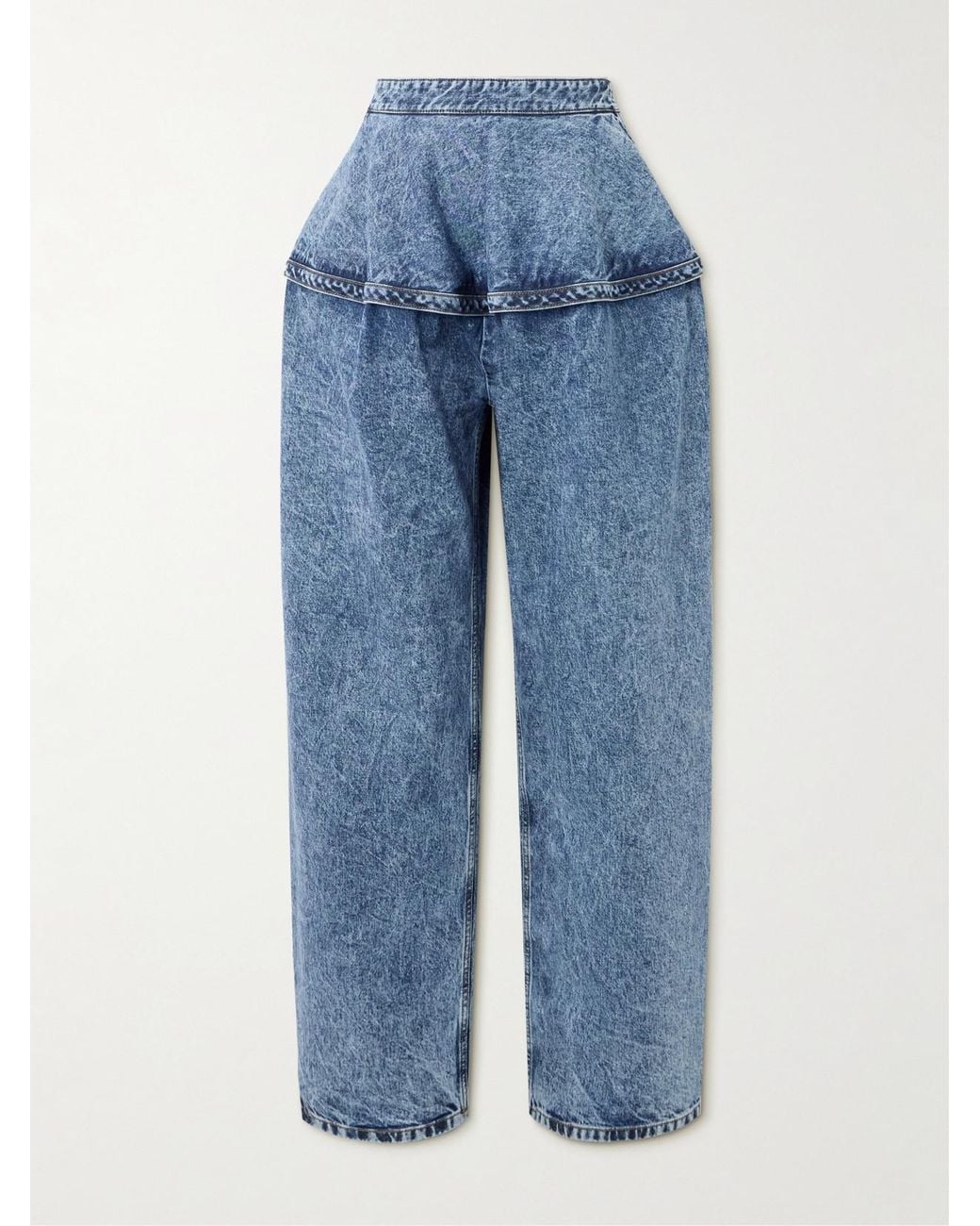 Alaïa Blue Wide-Leg Jeans