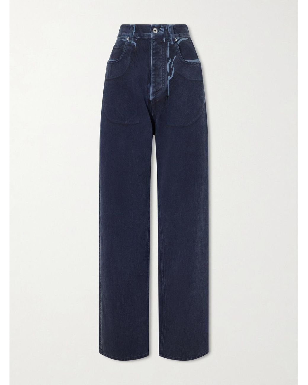 Bottega Veneta Blue Overdyed Straight-Leg Jeans
