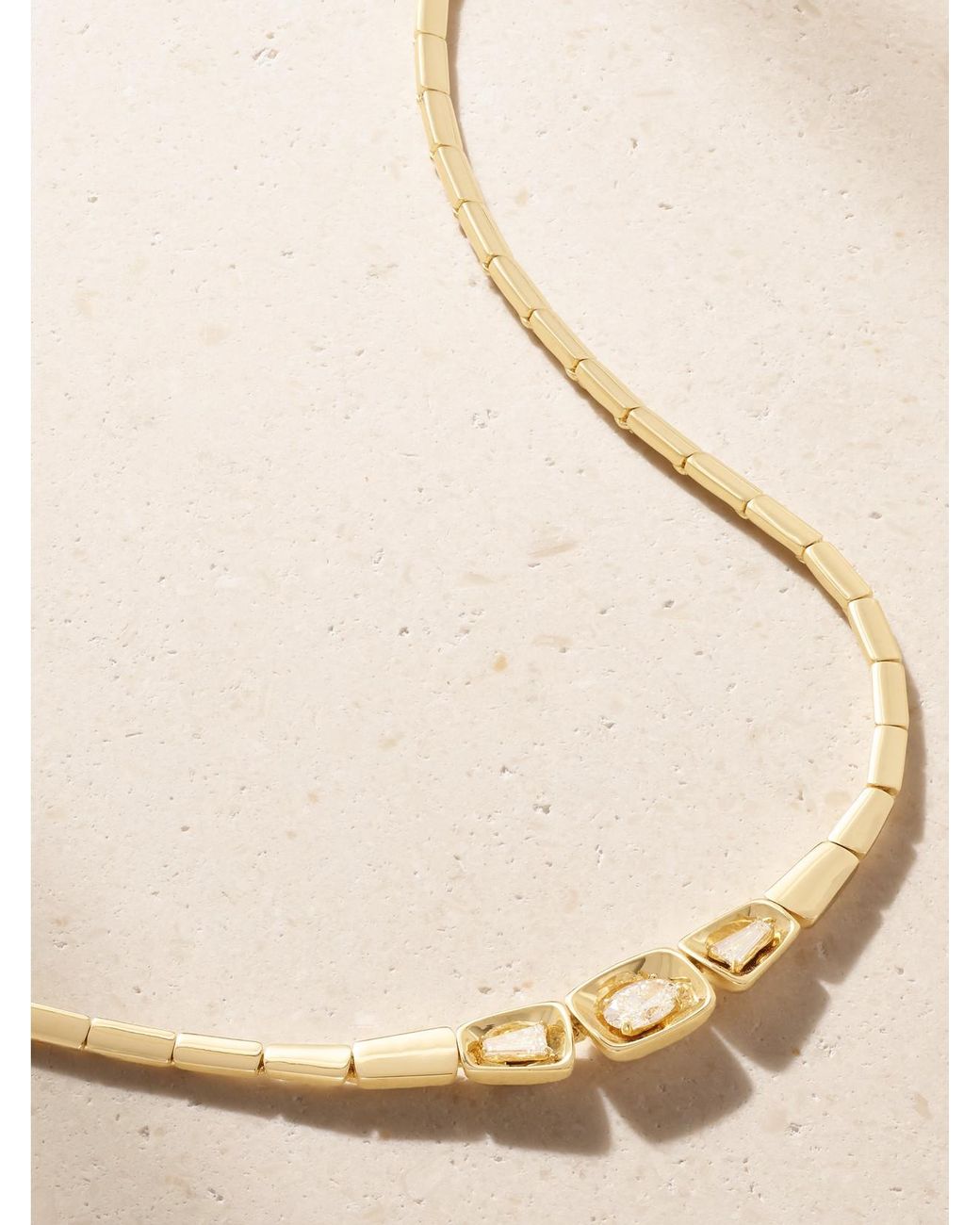Nikos Koulis Natural Look 18-Karat And Diamond Necklace