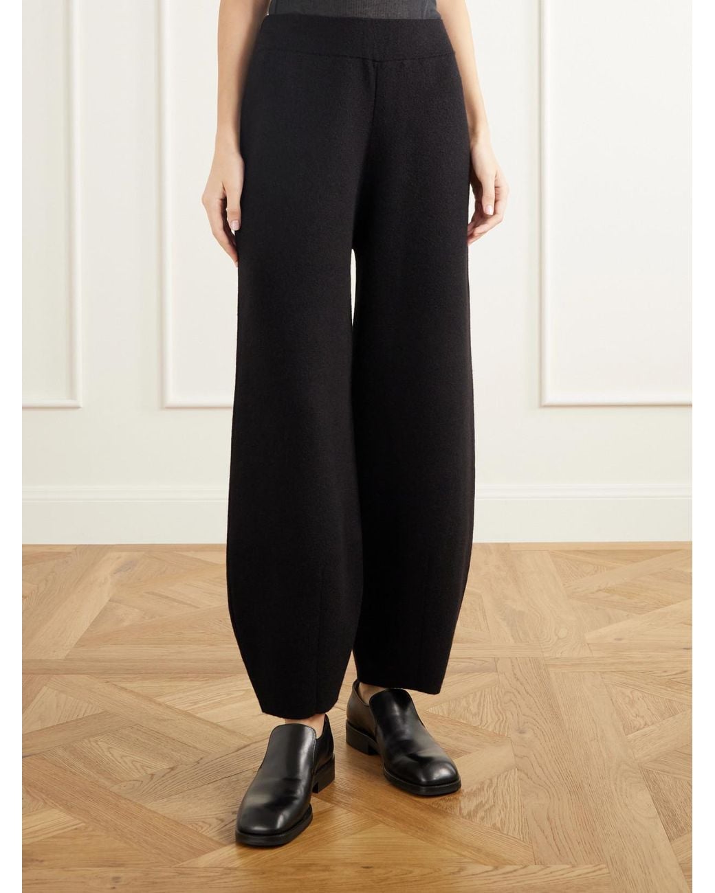 Lauren Manoogian Blue Merino Wool, Alpaca And Pima Cotton-Blend Knitted Tapered Pants