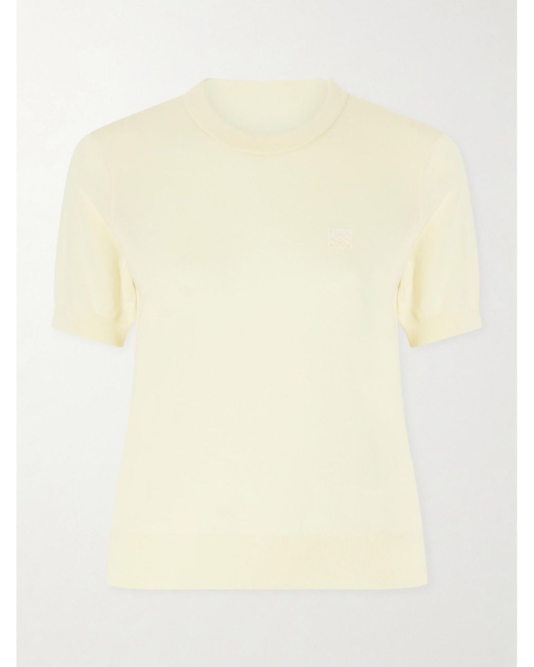 Loewe Natural Anagram-Embroidered Wool-Blend Sweater
