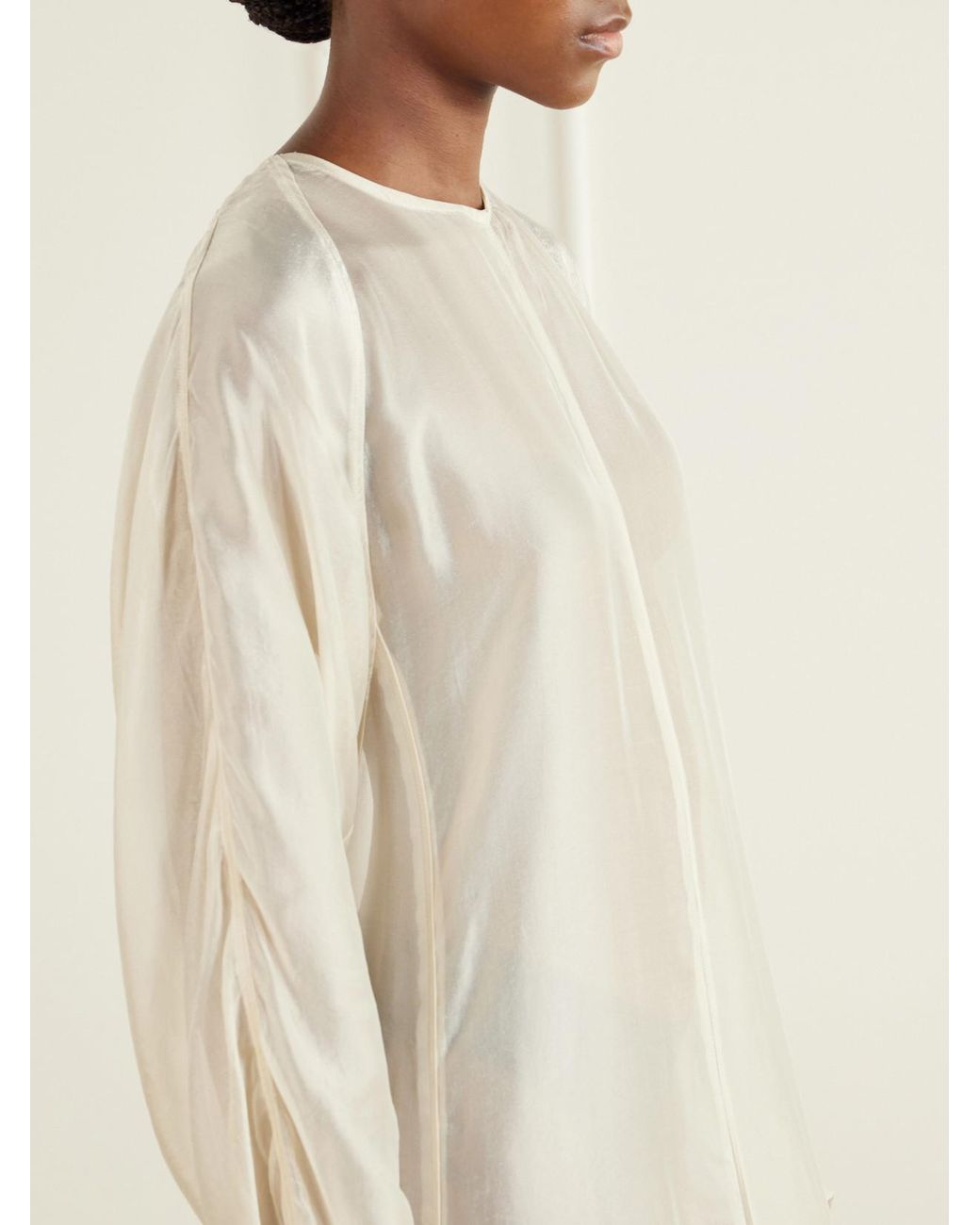 Our Legacy Natural Shift Satin Maxi Dress