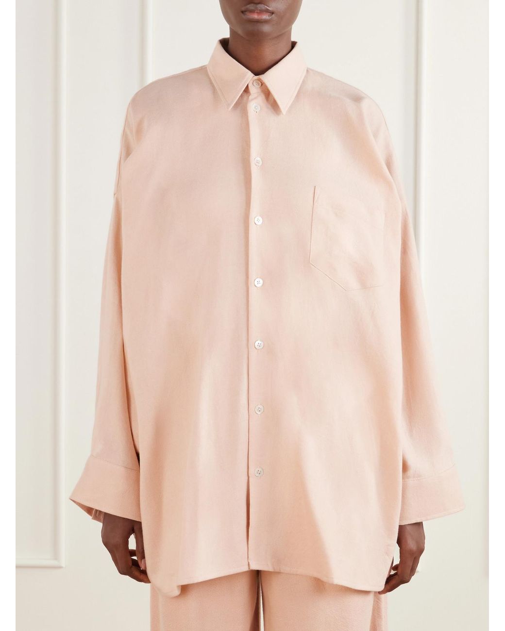 Marrakshi Life Natural The Oversized Cotton Oxford Shirt