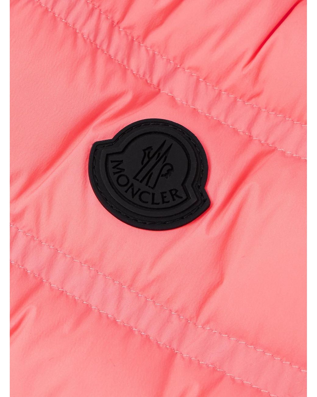Moncler Pink Aliterse Quilted Shell Down Vest