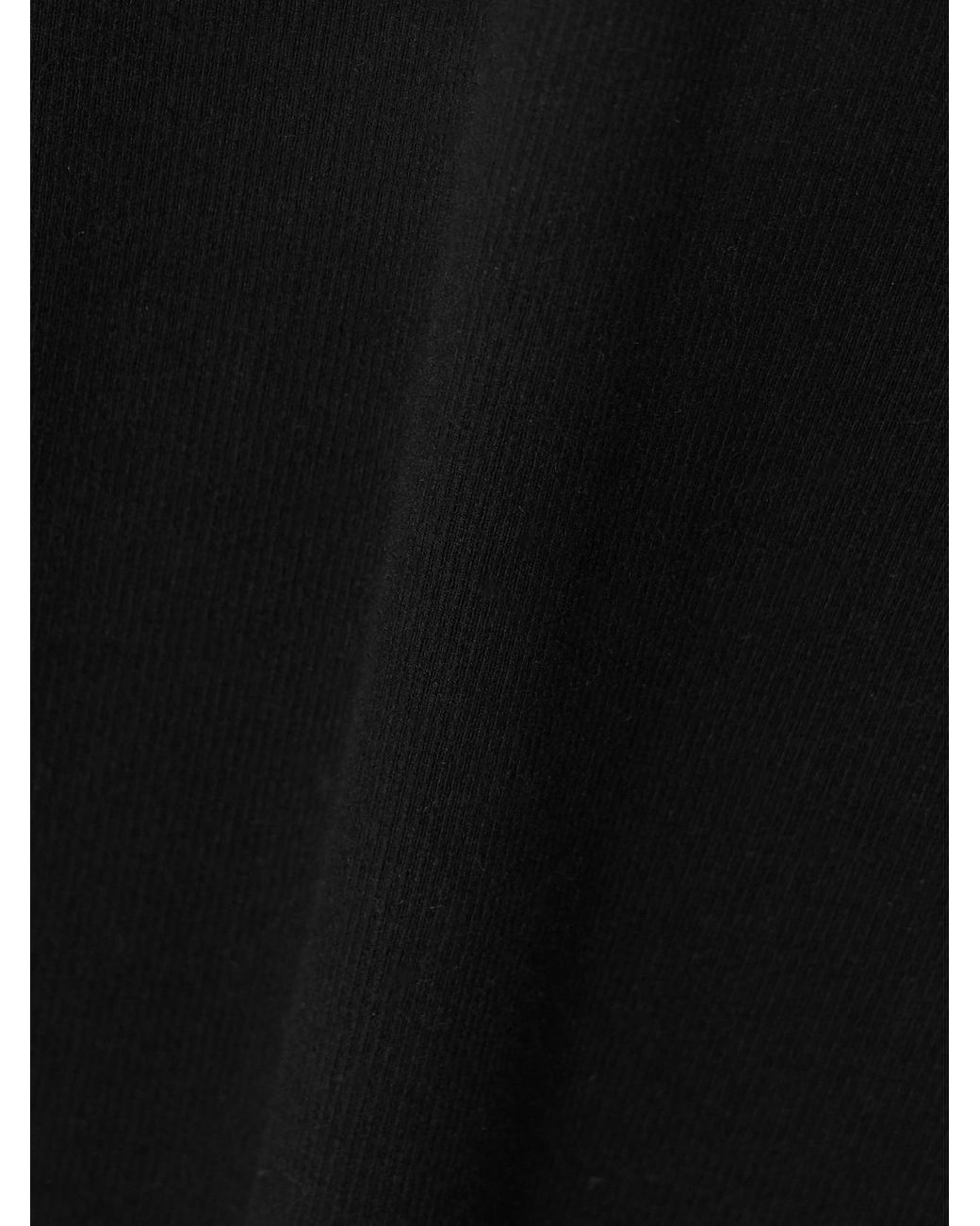 ÉTERNE Black Tank Ribbed Stretch-Jersey Maxi Dress