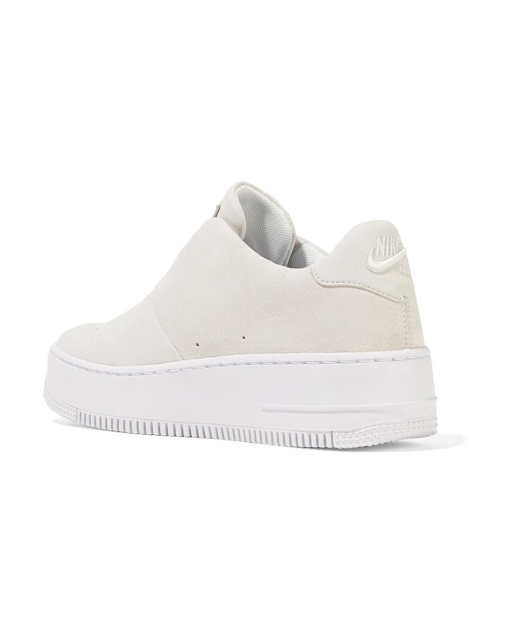 Nike The 1's Reimagined Lab Air Force 1 Sage Suede Slip-on Sneakers in  White | Lyst