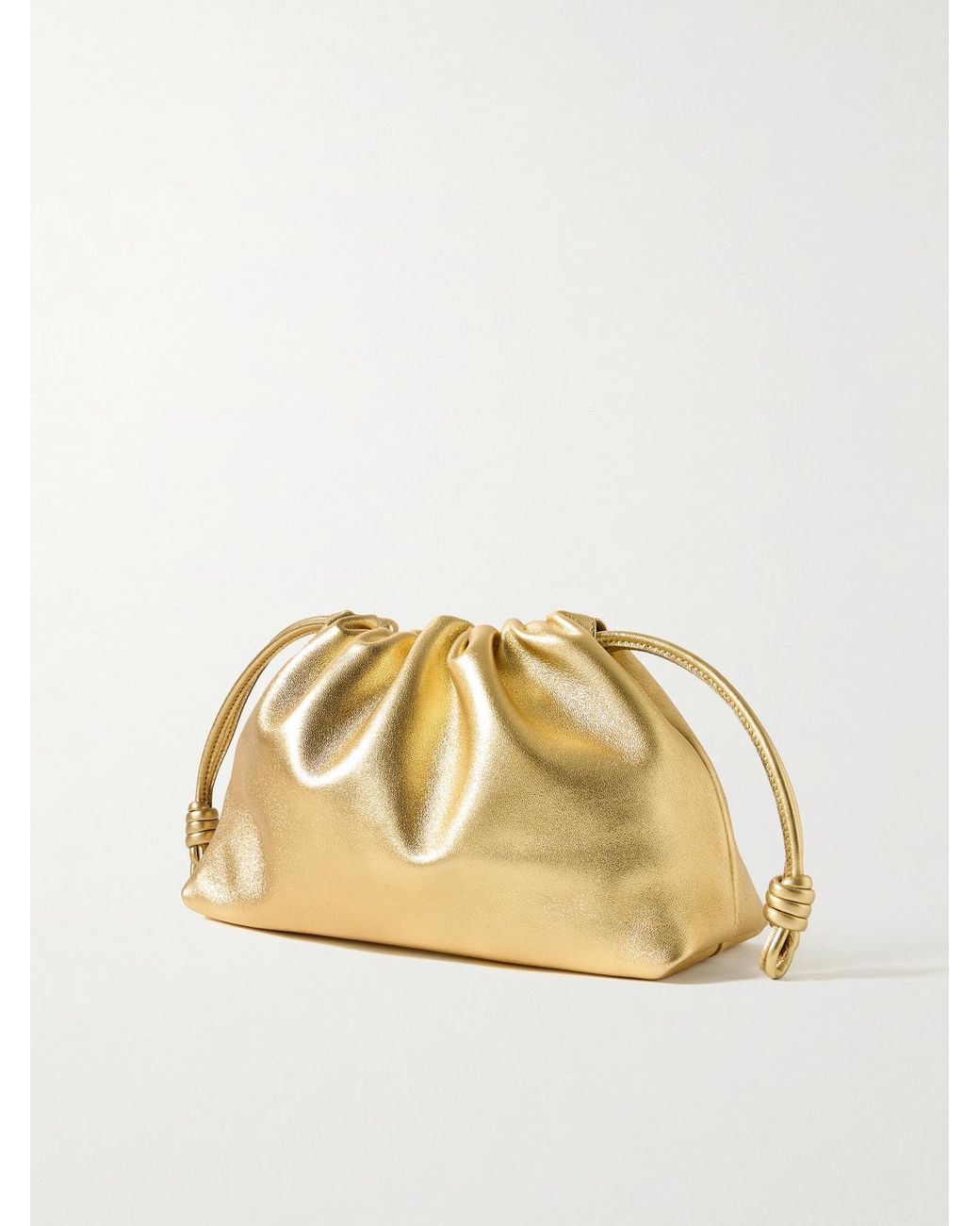 Loewe Flamenco Metallic Leather Clutch
