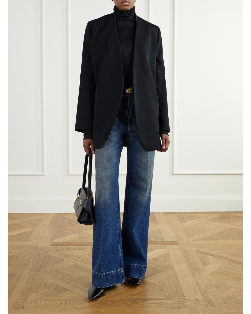 Victoria Beckham Blue Alina High-Rise Flared Jeans