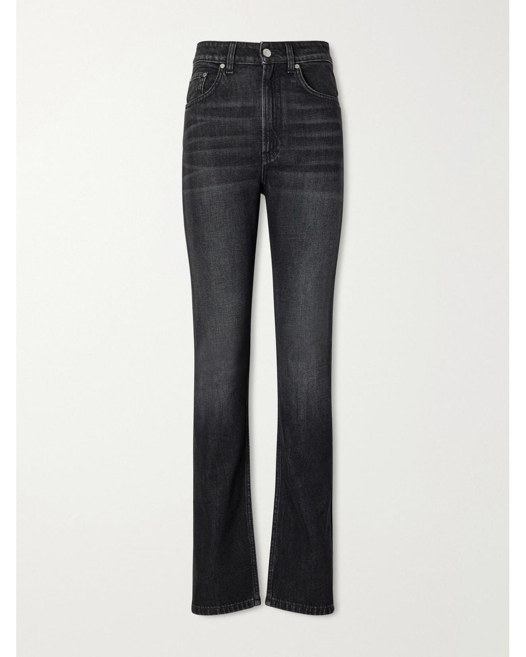 Stella McCartney Blue High-Rise Slim-Leg Jeans