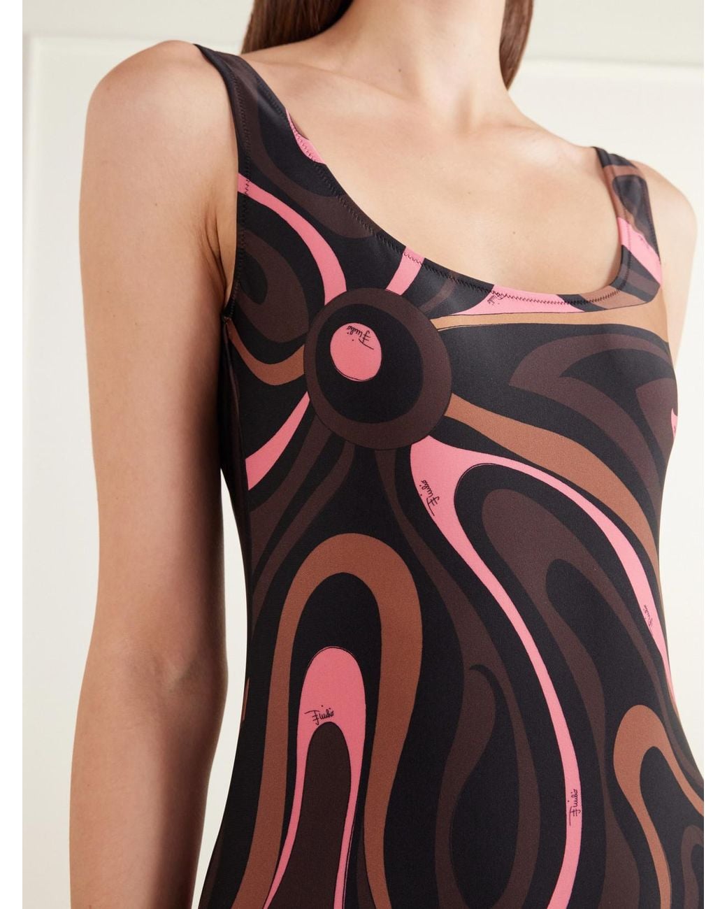 Emilio Pucci Multicolor Printed Swimsuit