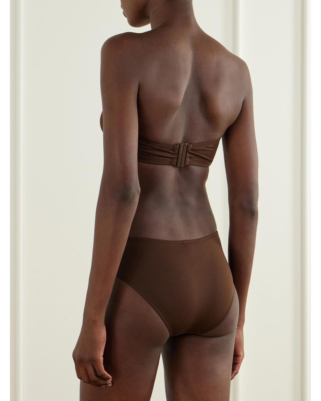 Eres Brown Les Essentiels Show Bandeau Bikini Top