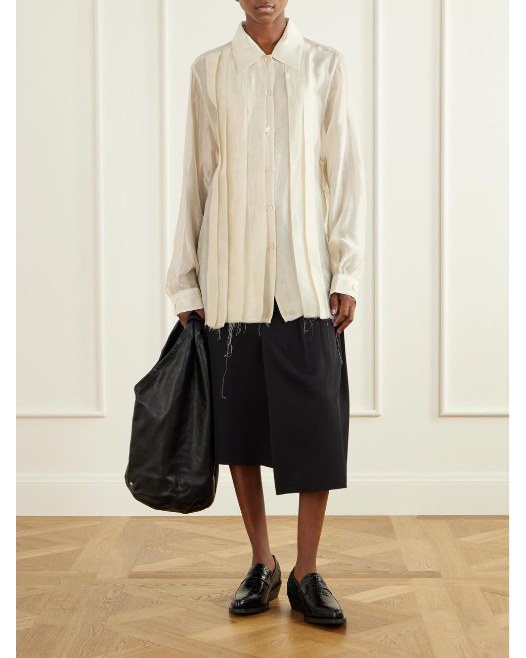 Our Legacy Natural Tuxedo Every Satin Shirt
