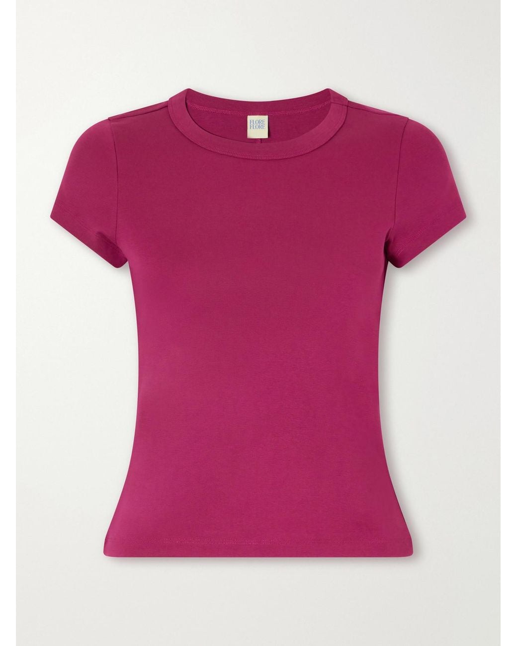 Flore Flore Pink Car Organic Cotton-Jersey T-Shirt