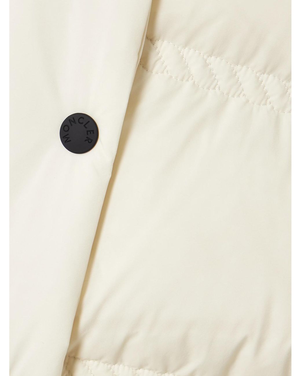 Moncler Natural Anglin Quilted Down Ski Jacket