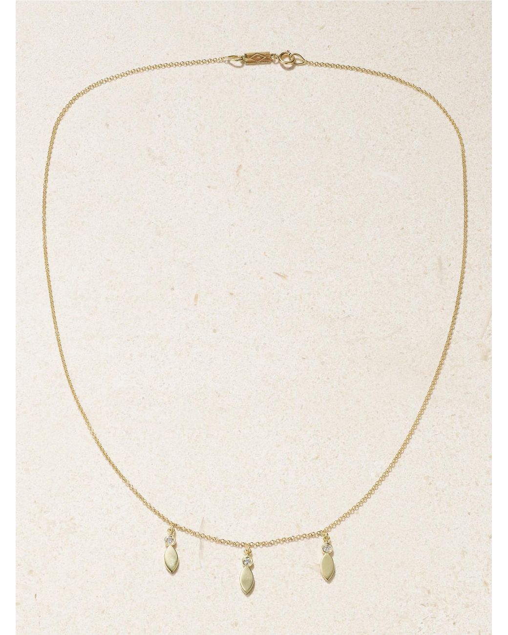 Jennifer Meyer Natural 18-Karat Diamond Necklace