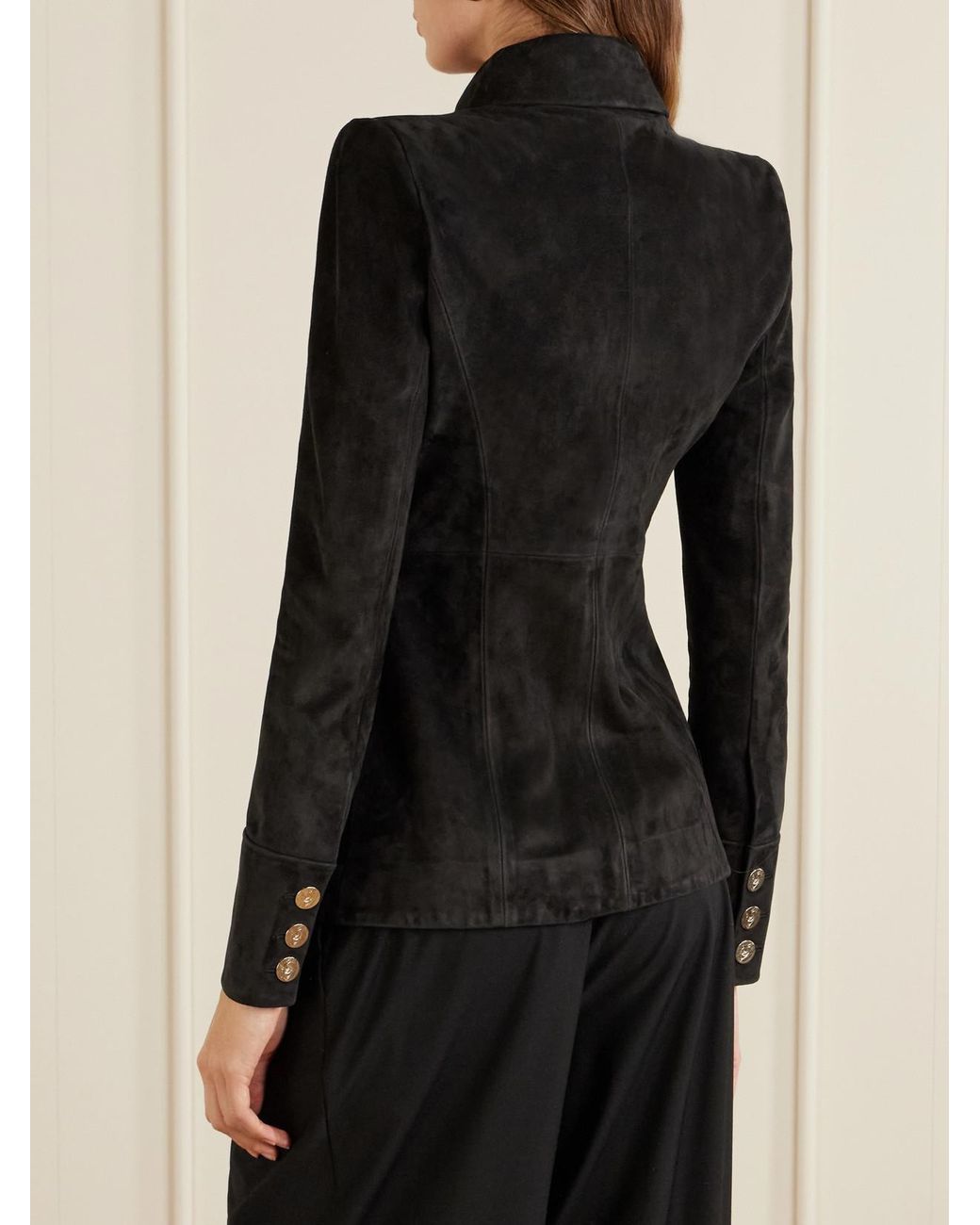 Galvan Black Suede Jacket