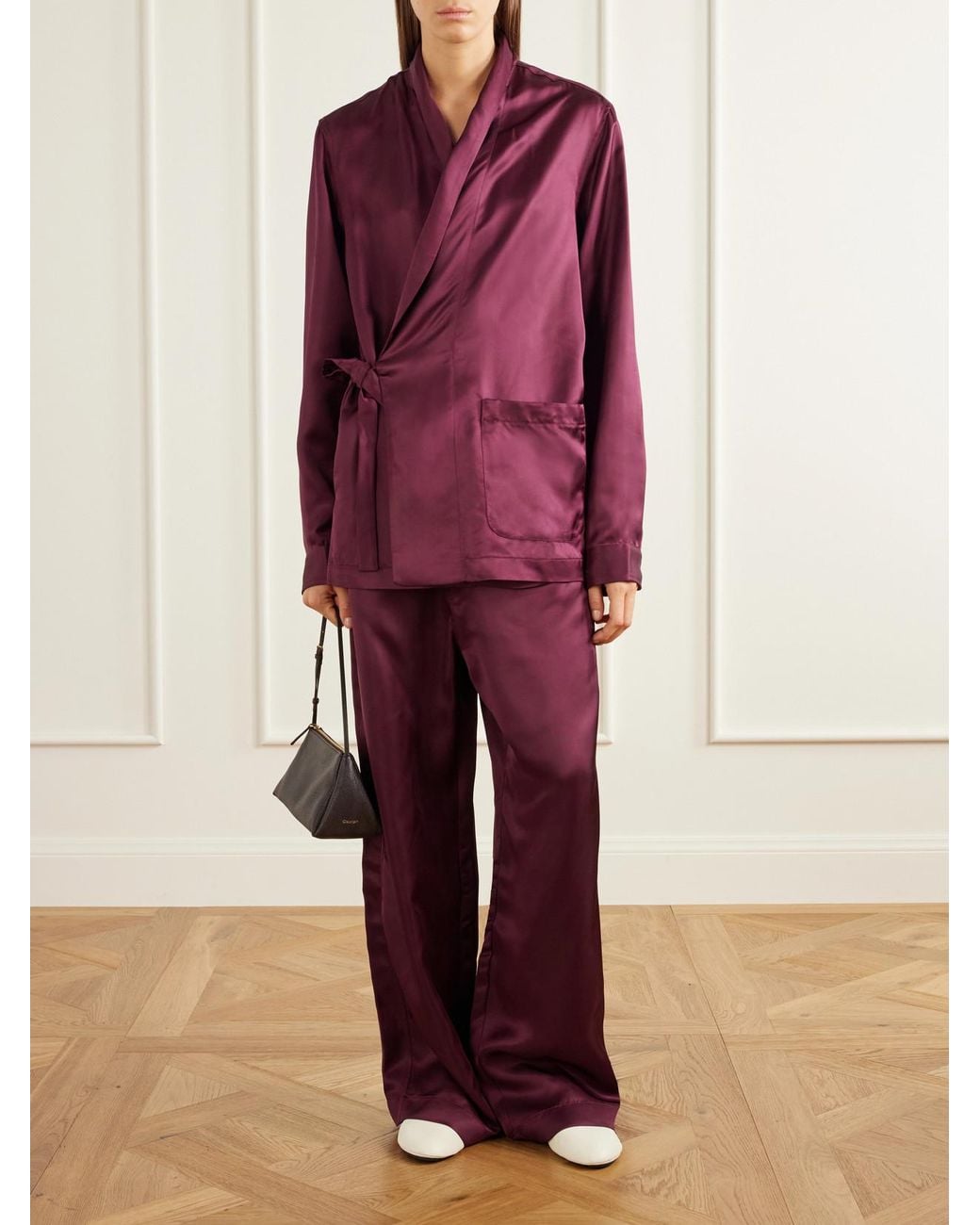 Sanderlak Purple Satin Jacket