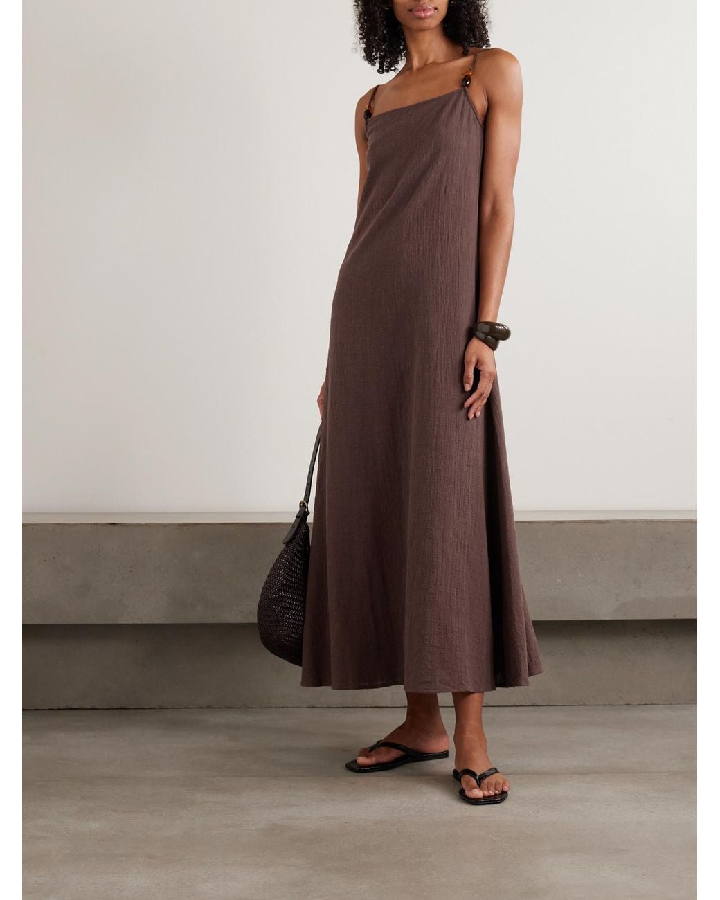 staud bead dress STAUD | LE SABLE DRESS | GREAT WHITE main image 0