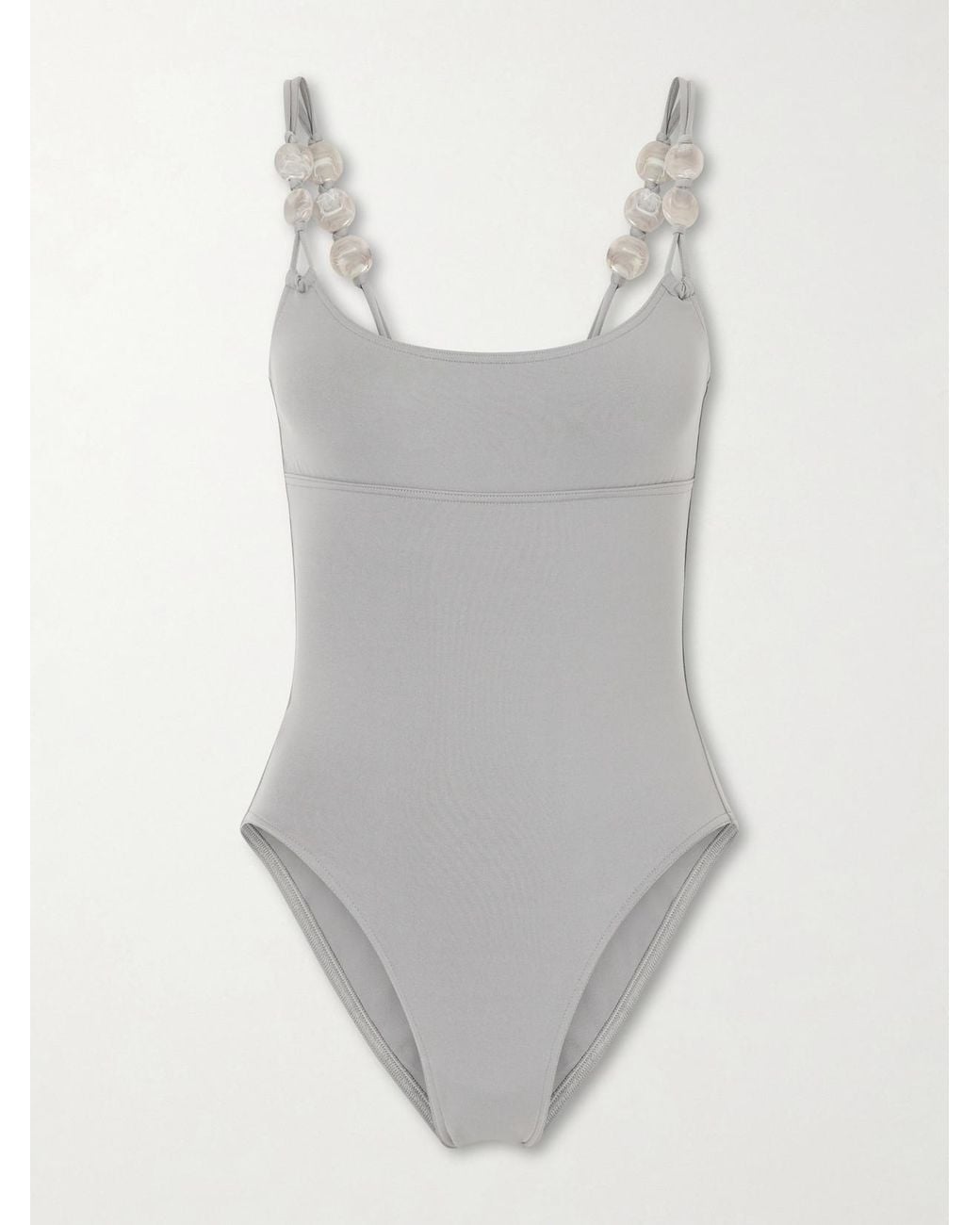 Eres Gray Lynda Bead-Embellished Swimsuit