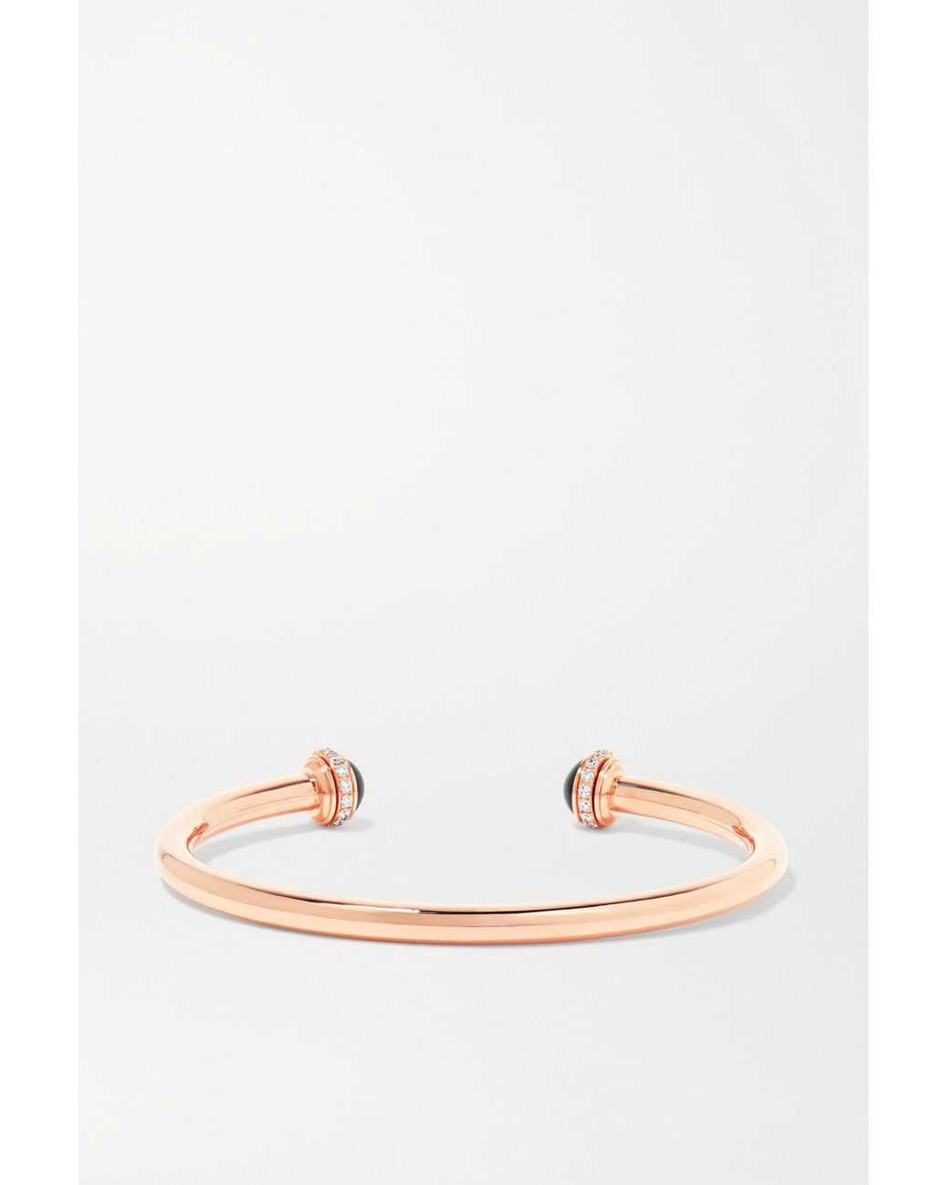 Piaget Natural Possession 18-Karat Rose, Onyx And Diamond Cuff